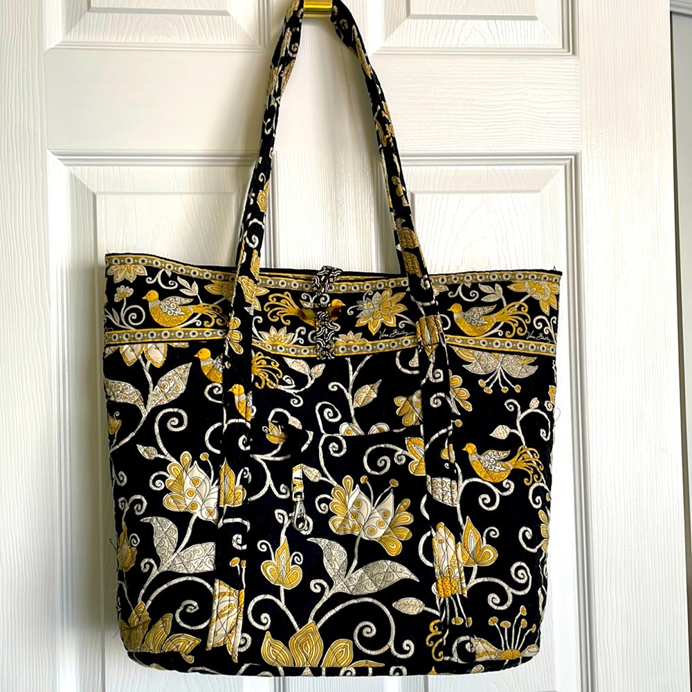 Vera Bradley Yellow Birds Extra Large shoulder bag